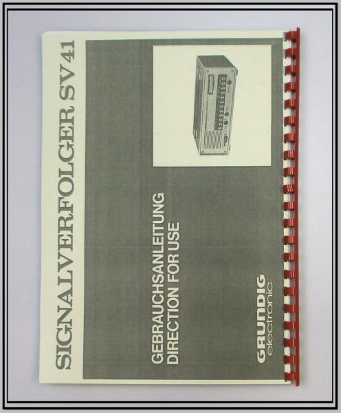 Technische Unterlage / Grundig Signalverfolger SV 41